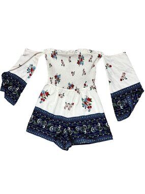 ALTAR'D STATE Shorts Romper Smocked Top